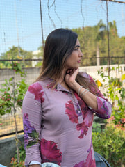 Blush Bloom Rayon Co-Ord Set – Summer Essential