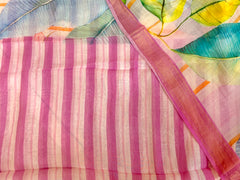 Pastel Bloom Cotton Saree